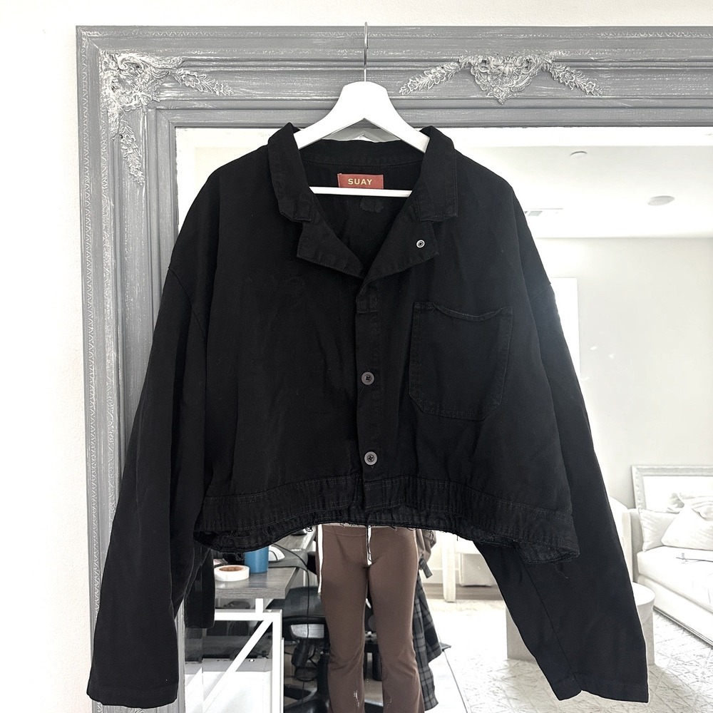 Black Cropped Performance Jacket